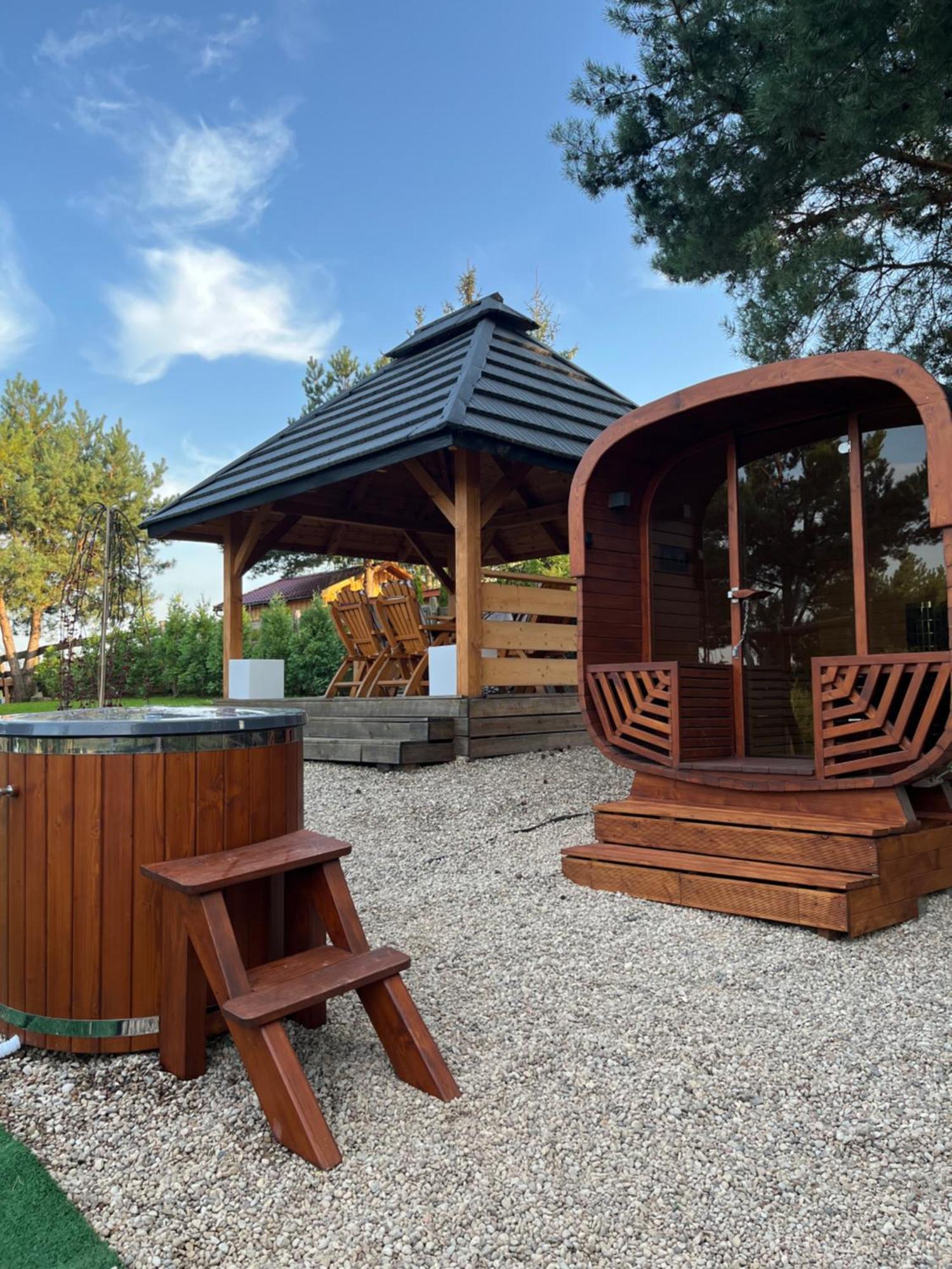 Mazury "Willa Slimakowo" W Pasymiu Z Jakuzzi, Sauna, Pomostem Extérieur photo
